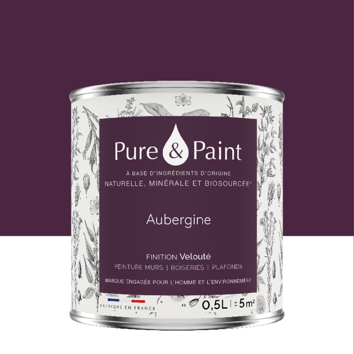 Peinture intérieure Aubergine finition veloutée - 