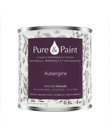 Peinture intérieure Aubergine finition veloutée