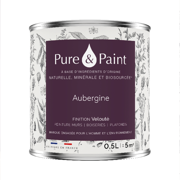 Peinture intérieure Aubergine finition veloutée - 