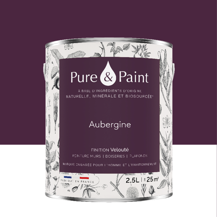 Peinture intérieure Aubergine finition veloutée - 