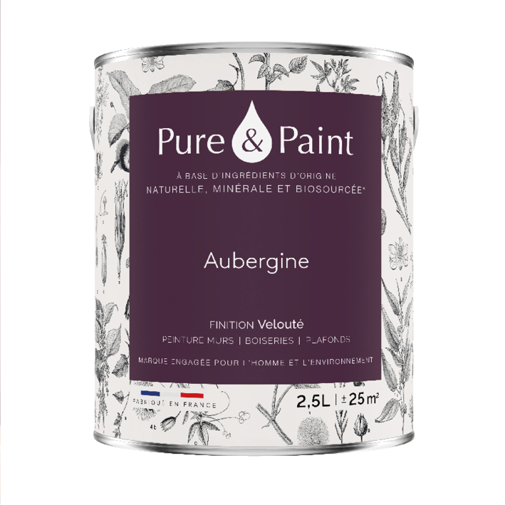 Peinture intérieure Aubergine finition veloutée - 