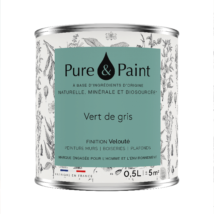 Peinture intérieure Vert de Gris finition veloutée - 