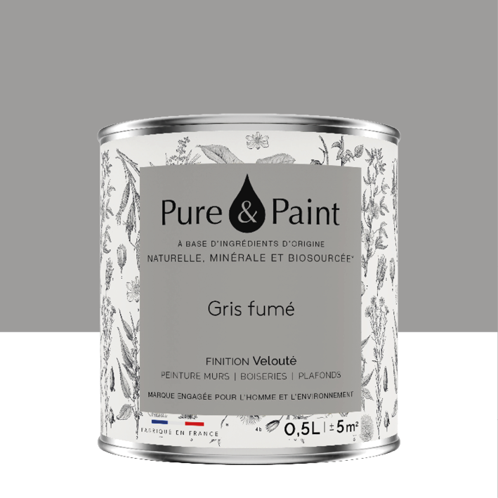 Peinture intérieure Gris Fumé finition veloutée - 