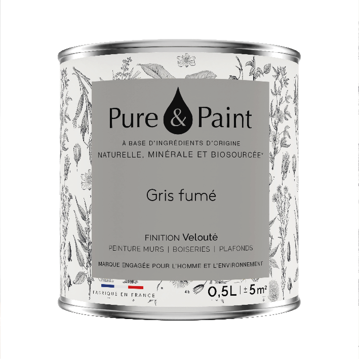 Peinture intérieure Gris Fumé finition veloutée - 