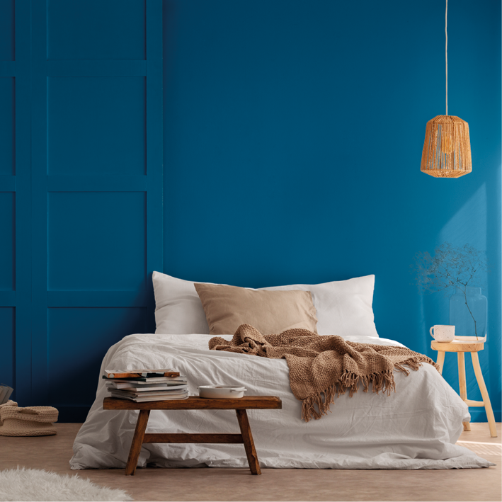 Peinture intérieure Bleu de Suède finition veloutée - 