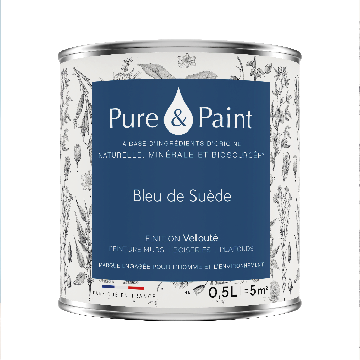 Peinture intérieure Bleu de Suède finition veloutée - 