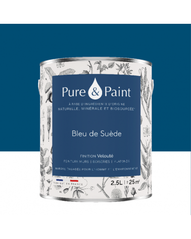 Peinture intérieure Bleu de Suède finition veloutée