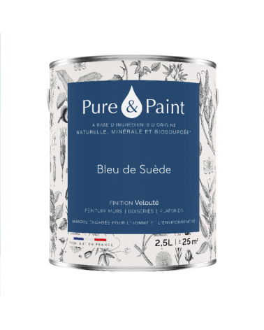 Peinture intérieure Bleu de Suède finition veloutée