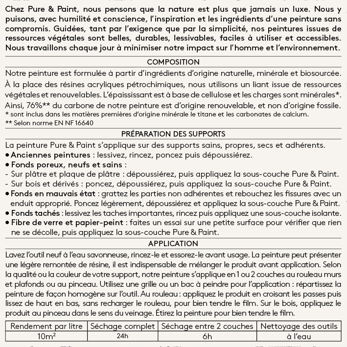 Peinture intérieure Blanc finition veloutée - 