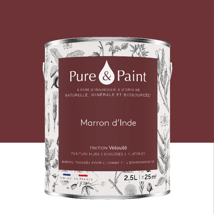 Peinture intérieure Marron d'Inde finition veloutée - 