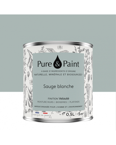 Peinture intérieure Sauge blanche finition veloutée