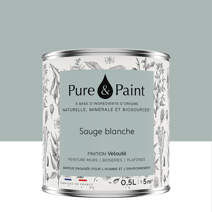 Peinture intérieure Sauge blanche finition veloutée - 