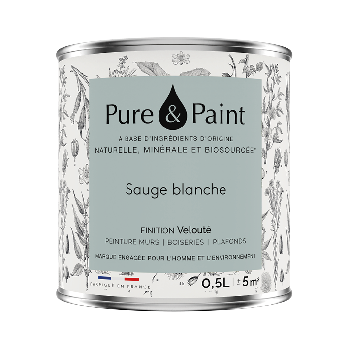 Peinture intérieure Sauge blanche finition veloutée - 