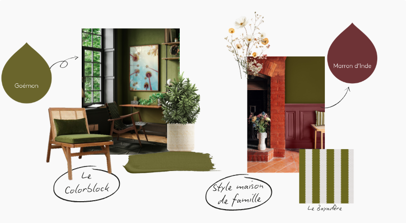 Décorer avec du vert Pure and Paint