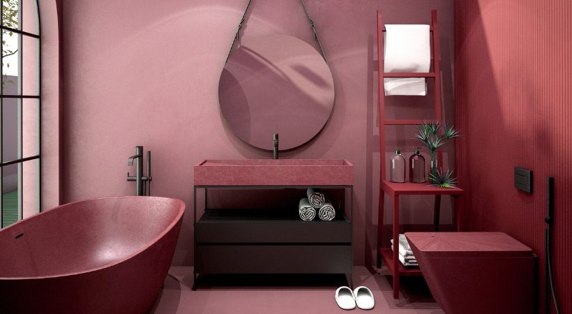salle de bain contraste